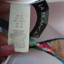 Load image into Gallery viewer, La Blanca Halter Crossback Mio Solar Stripe One-pc Swimsuit, Multicolor, Size 12
