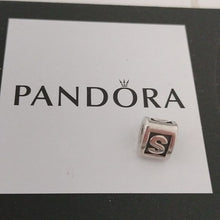 Load image into Gallery viewer, Pandora Retired Sterling Silver Alphabet Bead - Letter S - 790323S
