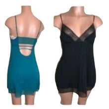 Load image into Gallery viewer, Victoria's Secret Black &amp; Emerald Modal Nightgowns, Medium
