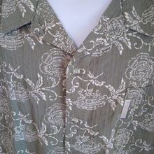 Load image into Gallery viewer, Columbia Textured Floral Shirt Sleeve Shirt, Sage Green, size 4XB 4XL
