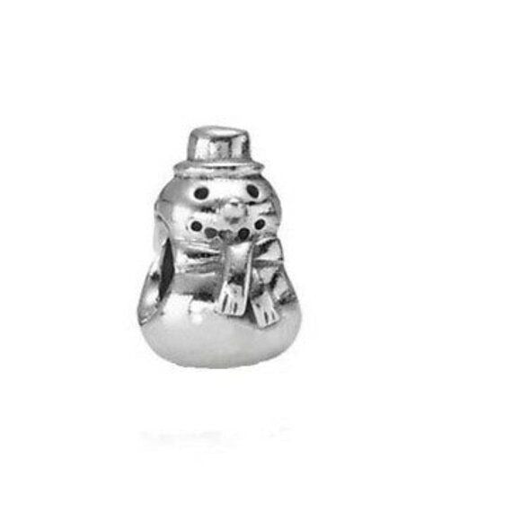 Pandora Sterling Silver Holiday Winter Snowman Charm  790374