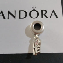 Load image into Gallery viewer, Pandora Sterling Silver LOVE Charm w/ Salmon CZ Heart - 791253CZS
