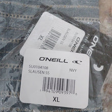 Load image into Gallery viewer, O'Neill Slausen Short Sleeved Button Down Shirt, Navy, size XL
