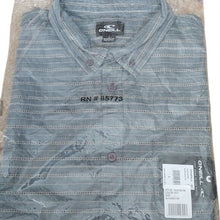 Load image into Gallery viewer, O'Neill Slausen Short Sleeved Button Down Shirt, Navy, size XL

