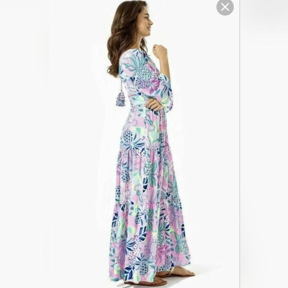 Lilly Pulitzer Rease Maxi Dress, Lilac Rose, Chica Ticas, Size 14 –  Brickbrats.biz