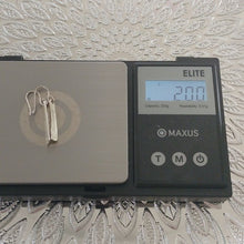 Load image into Gallery viewer, Sterling Silver Bar Dangle Earrings
