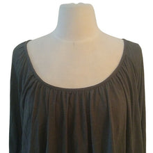 Load image into Gallery viewer, Lane Bryant Grey Olive Green Long Sleeved Metallic Weave  Blouse, 26/28
