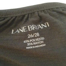 Load image into Gallery viewer, Lane Bryant Grey Olive Green Long Sleeved Metallic Weave  Blouse, 26/28
