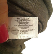 Load image into Gallery viewer, Lane Bryant Grey Olive Green Long Sleeved Metallic Weave  Blouse, 26/28

