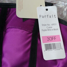 Load image into Gallery viewer, Parfait Charlotte Half Cup Underwire, Purple, size 30FF
