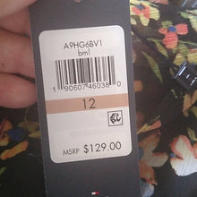 Load image into Gallery viewer, Tommy Hilfiger Hummingbird Garden Dress, Black, size 8
