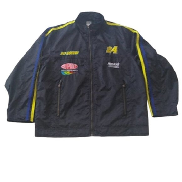 Chase Authentics 24 Jeff Gordon Zip Front Track Jacket, size Large