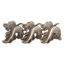 Load image into Gallery viewer, Vintage JewelArt Co. Sterling Silver Triple Leaf Brooch Pin - 2.25 Inches
