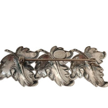 Load image into Gallery viewer, Vintage JewelArt Co. Sterling Silver Triple Leaf Brooch Pin - 2.25 Inches
