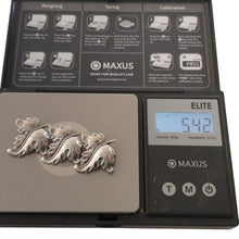 Load image into Gallery viewer, Vintage JewelArt Co. Sterling Silver Triple Leaf Brooch Pin - 2.25 Inches
