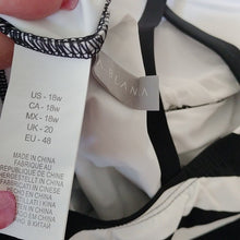 Load image into Gallery viewer, La Blanca Archistripe Crossback One piece Swimsuit, Black + White, 18W
