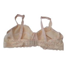 Load image into Gallery viewer, Peach Khaki Lace Push-up Bra, size XS 32B
