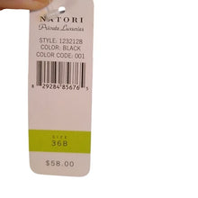 Load image into Gallery viewer, Natori Private Luxuries Black 1232128 Underwire Bra, 36B
