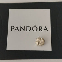 Load image into Gallery viewer, Pandora Sterling Silver 7.0&quot; Snakechain Starter Bracelet w/4-Leaf Clover Charm 790157
