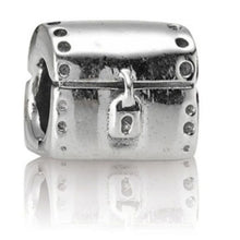 Load image into Gallery viewer, Pandora Retired Sterling Silver Treasure Chest Bead - 790425
