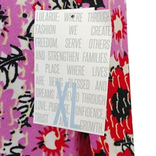 Load image into Gallery viewer, LuLaRoe Cassie Pink and Red Floral Skirt, Size XL

