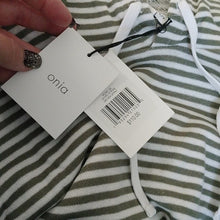 Load image into Gallery viewer, Onia Michael Micro Stripe Print Pullover Hoodie, size Medium
