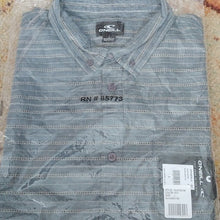 Load image into Gallery viewer, O'Neill Slausen Short Sleeved Button Down Shirt, Navy, Large
