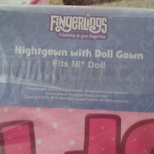 Load image into Gallery viewer, Fingerlings Girls Pajamas Dress Nightgown w/ 18&quot; Doll Gown, Size 8
