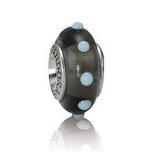 Load image into Gallery viewer, Pandora Seeing Spots Black and Light Blue Charm 790631
