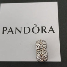 Load image into Gallery viewer, Pandora Retired Sterling Silver and 14K Gold Elemental Flow Clip - 790594
