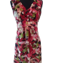 Load image into Gallery viewer, Ann Taylor Loft Ruffled V Front Dress, Multicolor,  size 2
