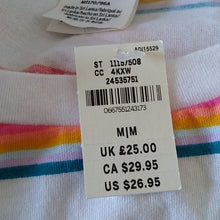 Load image into Gallery viewer, PINK Victoria's Secret Striped Ring Tee Shirt, Size Medium
