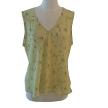 Load image into Gallery viewer, Hillard &amp; Hanson Green Sheer Career Floral Tank, Size XL
