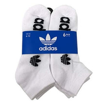 Load image into Gallery viewer, Adidas Men&#39;s Originals  No Show Low Cut White Socks - 12 Pairs
