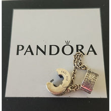 Load image into Gallery viewer, Pandora Sterling Silver Pandora Logo Safety Chain 792057cz
