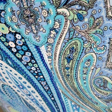 Load image into Gallery viewer, Tommy Hilfiger Aqua Blue Paisley Flare Dress, Size 10
