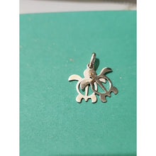 Load image into Gallery viewer, Sterling Silver Double Turtle Pendant Charm
