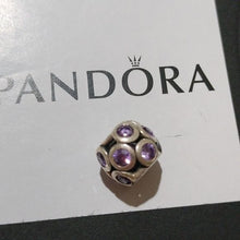 Load image into Gallery viewer, Pandora Sterling Silver Whimsical Lights Bead w/ Purple Zirconia - 791153ACZS
