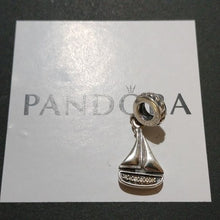 Load image into Gallery viewer, Pandora Sterling Silver Sail Away Sailboat Nautical Bead Charm  791138cz
