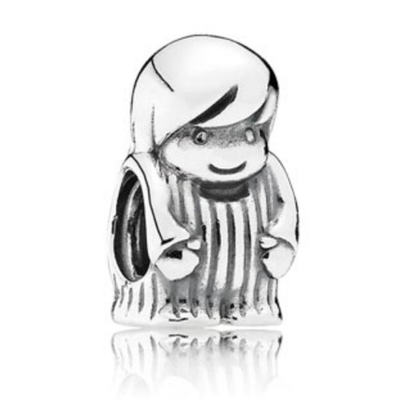 Pandora Retired Sterling Silver Precious Boy Family Charm - 791530
