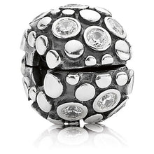 Load image into Gallery viewer, Pandora Retired Sterling Silver Encore Clip with Clear Zirconia - 790593CZ

