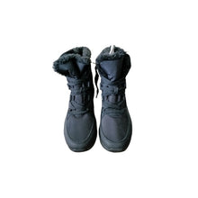 Load image into Gallery viewer, Universal Thread Lined Faux Fur Lace Up Winter Snow Boots, Black, size 7.5
