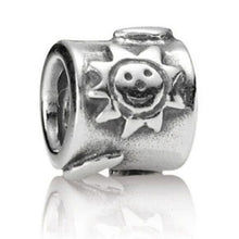 Load image into Gallery viewer, Pandora Retired Sterling Silver Moon and Stars Bead Charm - 790128
