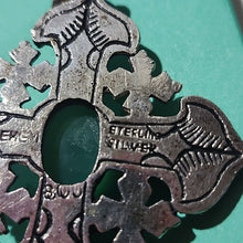 Load image into Gallery viewer, Bethlehem Crusader&#39;s Cross Five Fold Sterling Silver 800 Pendant
