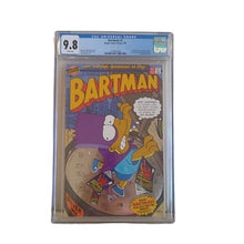 Load image into Gallery viewer, Bartman #1 Bongo Group, 1993 Silver Foil Cover w/Bartman Poster CGC 9.8 Simpsons
