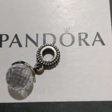 Load image into Gallery viewer, Pandora Retired Sterling Silver Moon and Star Dangle w/Clear Zirconia - 791392cz
