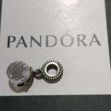 Load image into Gallery viewer, Pandora Retired Sterling Silver Moon and Star Dangle w/Clear Zirconia - 791392cz
