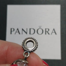 Load image into Gallery viewer, Pandora Retired Sterling Silver Moon and Star Dangle w/Clear Zirconia - 791392cz
