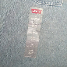 Load image into Gallery viewer, Levi's Big Boys 511 Slim Stretch Denim Blue Jeans, Perlata, 14 Regular 27 x 27
