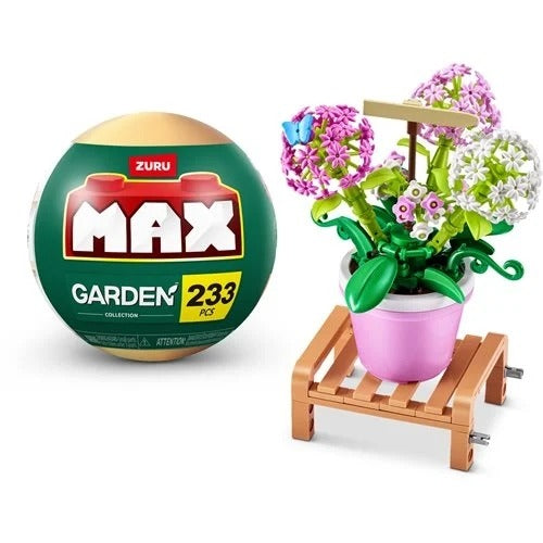 Zuru Max Garden Potted Flowers Collection Building Brick Capsule- 233 Pieces HYDRANGEA MACROPHYLLA